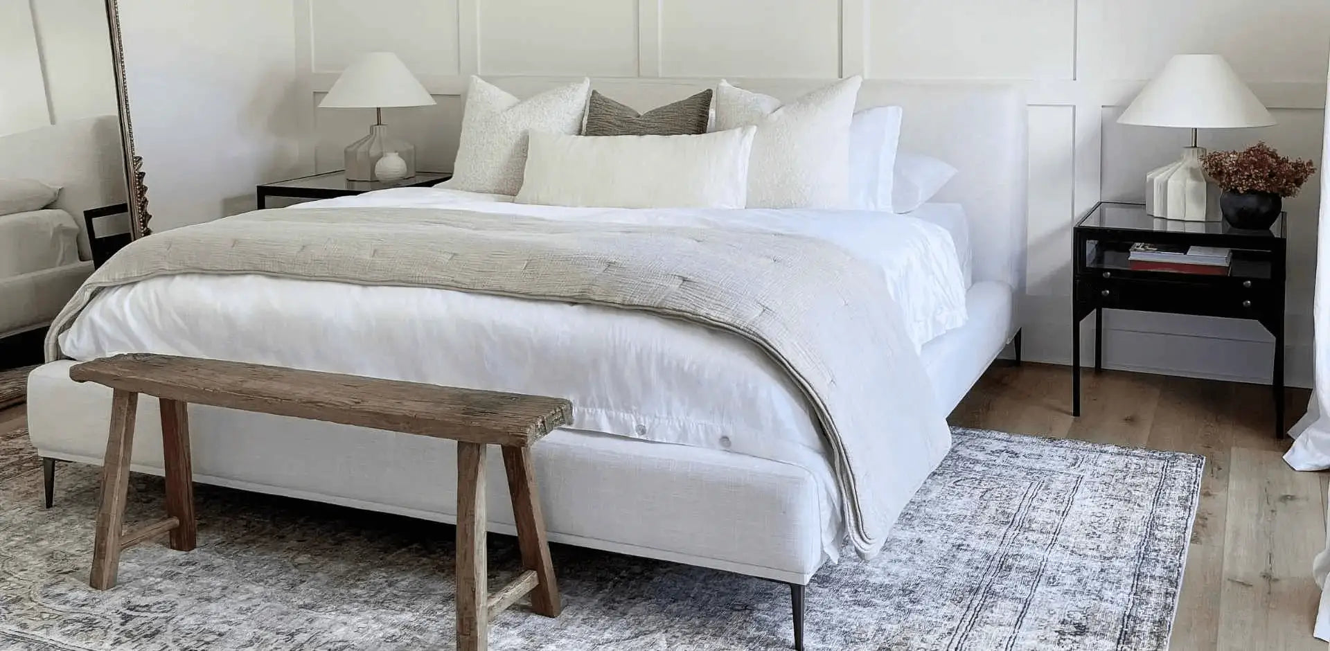 LANE LINEN 100% Organic Cotton Full Size Bed Sheets