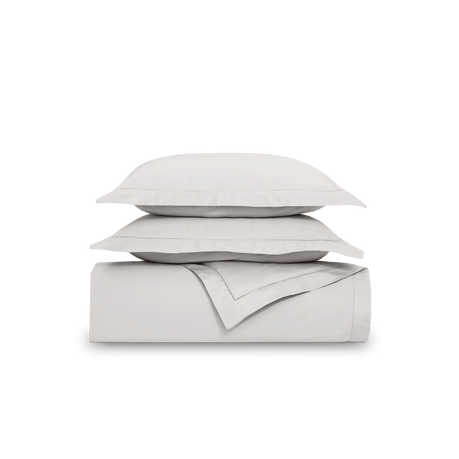 Embroidered White Sheet Set
